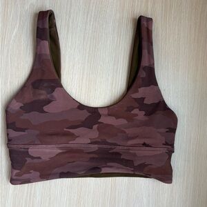 lululemon athletica Brown Camo Sports Bra